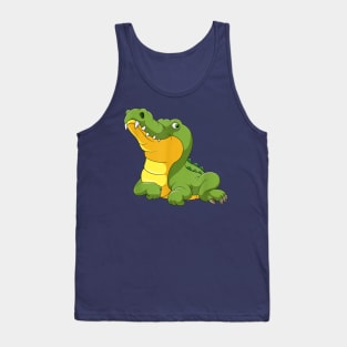 funny crocodile cartoon Tank Top